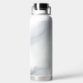 大理石パステルストーンテクスチャグリッター水彩 ウォーターボトル (背面)