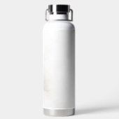 大理石パステルストーンテクスチャグリッター水彩 ウォーターボトル (背面)