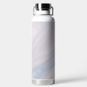 大理石パステルストーンテクスチャグリッター水彩 ウォーターボトル (背面)