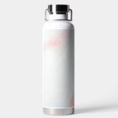 大理石パステルストーンテクスチャグリッター水彩 ウォーターボトル (背面)