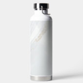 大理石パステルストーンテクスチャグリッター水彩 ウォーターボトル (左面)