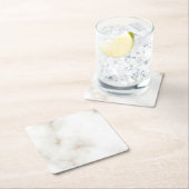 大理石パステルストーンテクスチャグリッター水彩 スクエアペーパーコースター (インサイチュ)