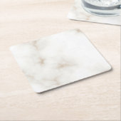 大理石パステルストーンテクスチャグリッター水彩 スクエアペーパーコースター (アングル)