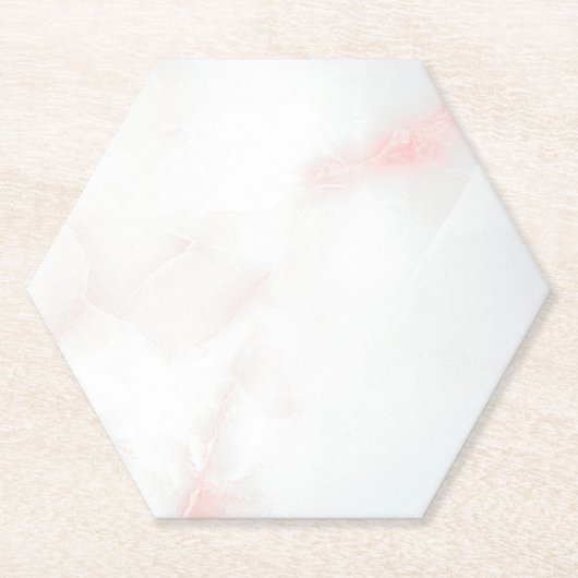 大理石パステルストーンテクスチャグリッター水彩 ペーパーコースター (正面)