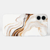 大理石パタエレガントーン茶色の渦巻き電話ケース Case-Mate iPhoneケース (裏面 (横))