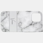 大理石パターンの個人用設定 Case-Mate iPhoneケース (裏面 (横))