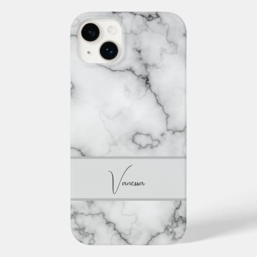大理石パターンの個人用設定 Case-Mate iPhoneケース (裏面)