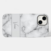 大理石パターンの個人用設定 Case-Mate iPhoneケース (裏面 (横))