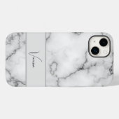大理石パターンの個人用設定 Case-Mate iPhoneケース (裏面 (横))