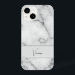 大理石パターンの個人用設定 iPhone 14ケース<br><div class="desc">パーソナライズできる大理石のパターン。</div>