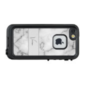 大理石パターンの個人用設定 LifeProof iPhoneケース (裏面横)