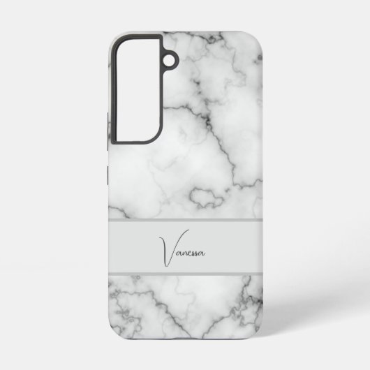 大理石パターンの個人用設定 SAMSUNG GALAXYケース (裏面)