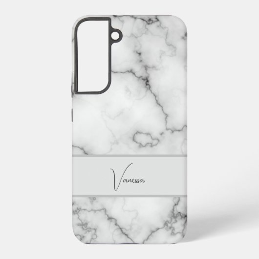 大理石パターンの個人用設定 SAMSUNG GALAXYケース (裏面)