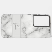 大理石パターンの個人用設定 SAMSUNG GALAXYケース (左側面)