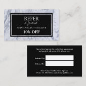 大理石パターンの紹介カード 紹介カード (正面/裏面)