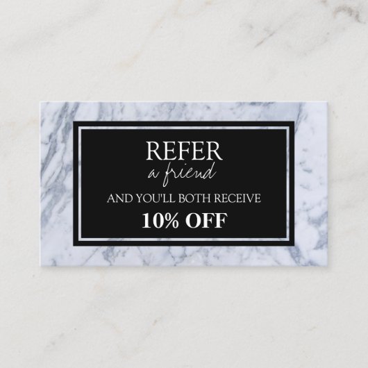 大理石パターンの紹介カード 紹介カード (正面)