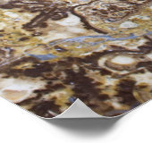 大理石パターンの背景 ポスター (角)