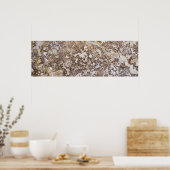 大理石パターンの背景 ポスター (キッチン)