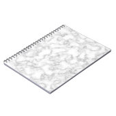 大理石パターングレー白マーリング石背景 ノートブック (左側)