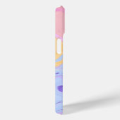 大理石パターンパープルピンクカラフル抽象芸術 Case-Mate iPhoneケース (裏面 / 右)