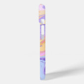 大理石パターンパープルピンクカラフル抽象芸術 Case-Mate iPhoneケース (裏面 / 左)