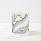 大理石パターンマグ&カップ フロストグラスマグカップ (中央)