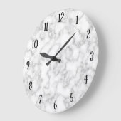 大理石パターン灰色白の大理石模様をつけられた石造りの背景 ラージ壁時計 (傾斜)