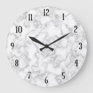 大理石パターン灰色白の大理石模様をつけられた石造りの背景 ラージ壁時計
