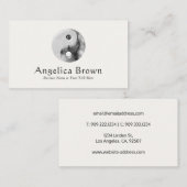 大理石パターン陰陽 名刺 (正面/裏面)