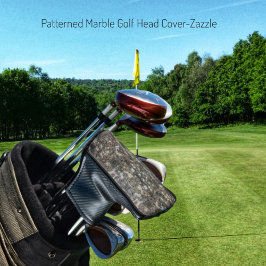 大理石パターン（の模様が）ある製ゴルフヘッドカバー ゴルフヘッドカバー