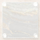 大理石パターン ガラスコースター (裏面)