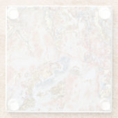 大理石パターン ガラスコースター (裏面)