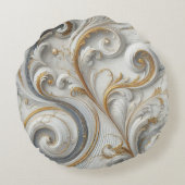 大理石パターン ラウンドクッション (裏面)