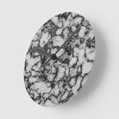  大理石パターン  ラウンド壁時計 (傾斜)