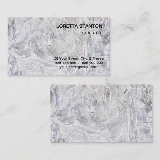 大理石パターン 名刺 (正面/裏面)