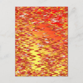 大理石パッチタイトスワールデジタルアートポストカード ポストカード