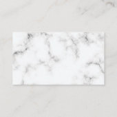 大理石パティスリーパティストリーシェフベーカリーピンククリーム 名刺 (裏面)