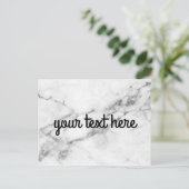 大理石パーソナライズされたはがき ポストカード (スタンド正面)