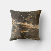 大理石パーソナライズされたエレガント石 クッション (裏面)