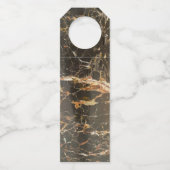 大理石パーソナライズされたエレガント石 ボトルネックタグ (裏面)