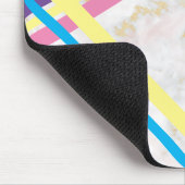 大理石パーソナライズされたピンクマウスデスクパッドコンピュータ マウスパッド (コーナー)