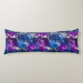 大理石パープルブルーホワイト ボディピロー (正面)