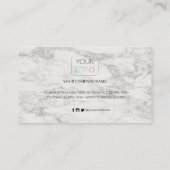 大理石ビジネスロゴプロフェッショナルロイヤリティカード ロイヤリティカード (裏面)