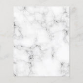 大理石ビジネスロゴqrコードインスタグラムカスタム文字 チラシ (裏面)