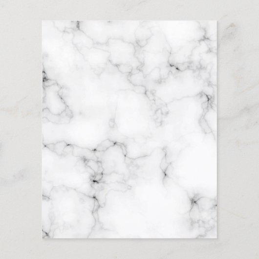 大理石ビジネスロゴqrコードインスタグラムカスタム文字 チラシ (裏面)