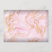 大理石ピンクのローズ メイクアップ ビューティー ギフト証明書 1 (裏面)