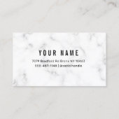 大理石ピンクサンキューカード  名刺 (裏面)