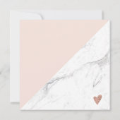 大理石ピンクブロック正方形ギフト証明書のロゴ (裏面)