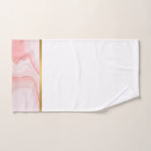 大理石ピンク金ゴールドバスルーム用タオルセット バスタオルセット (ハンドタオル)