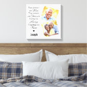 大理石ファミリーフォト悔やみや弔慰記念記念キープサケ キャンバスプリント (インサイチュ (寝室))